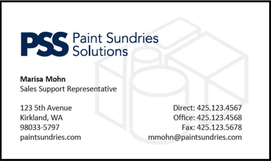 PSS Business Card - New